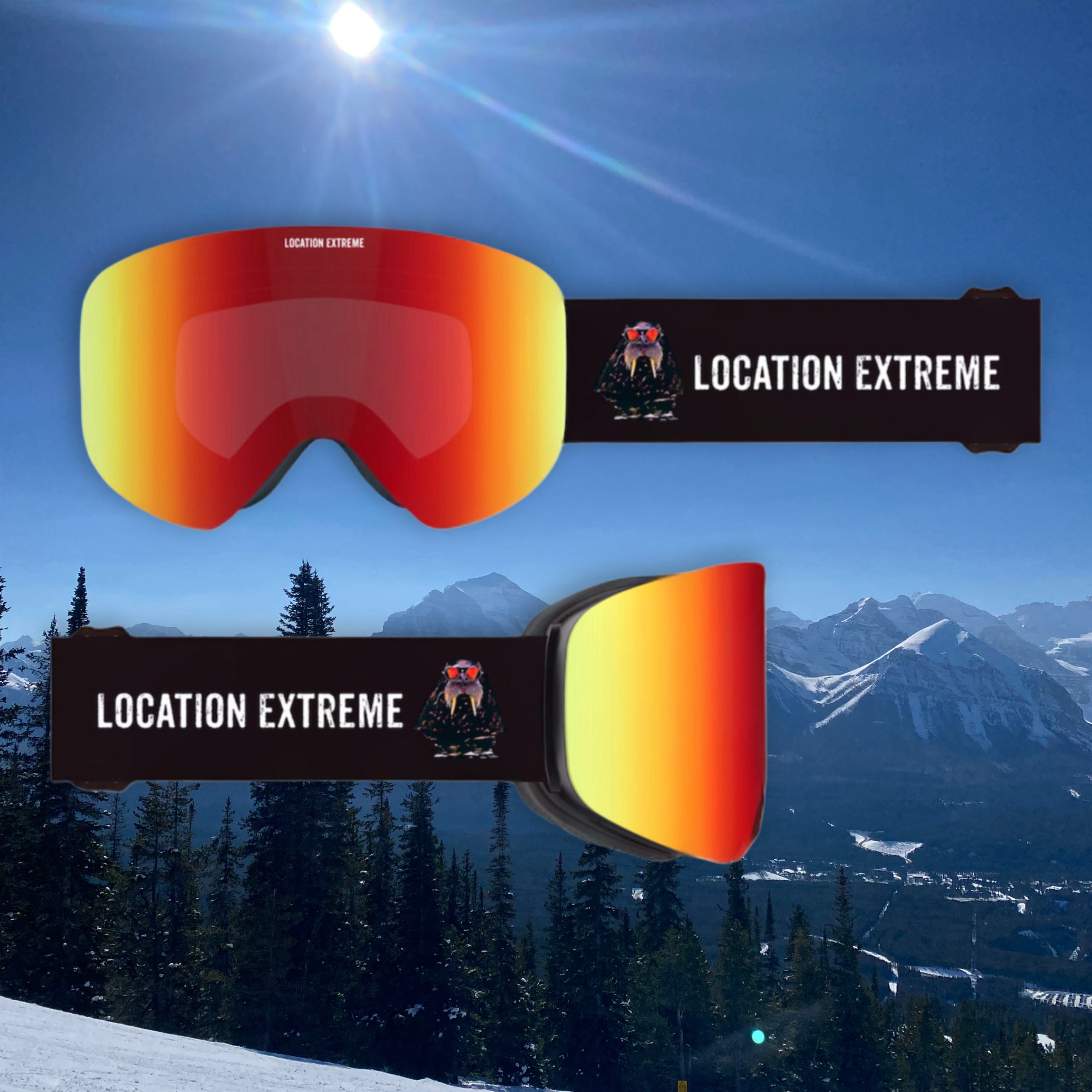 mechanized snow goggles Black Morsa Magnetic Snow Goggles